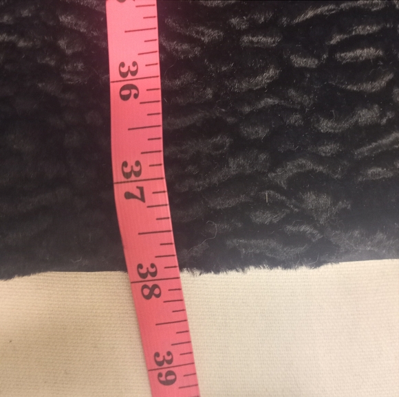 Ellen Tracy Black Mongolian Wool Reversible Water Resistant Button Up Jacket L - Picture 6 of 10